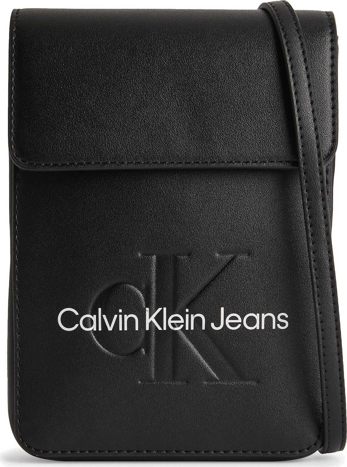 Calvin Klein Jeans Taška přes rameno černá / bílá