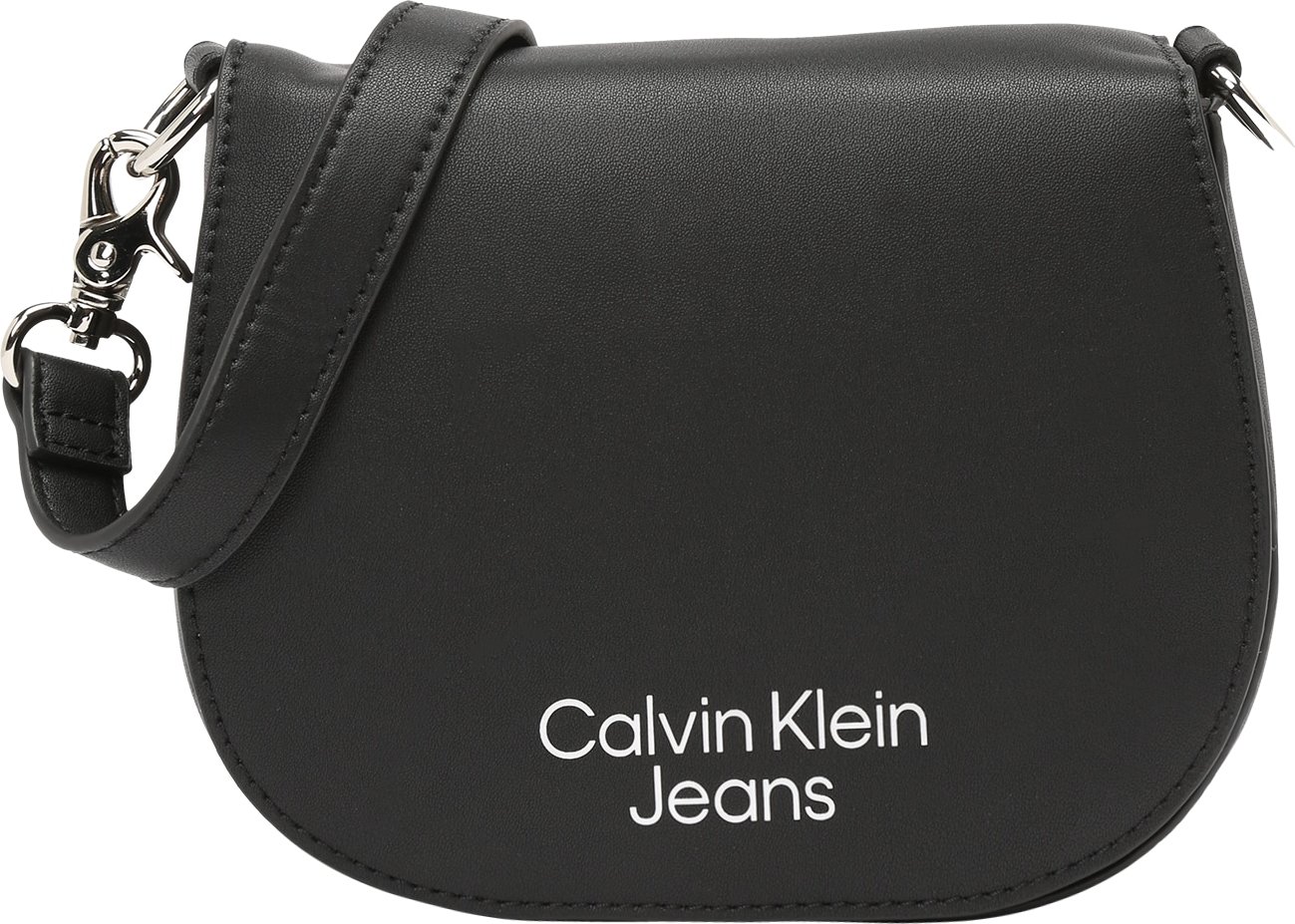 Calvin Klein Jeans Taška přes rameno černá / stříbrná