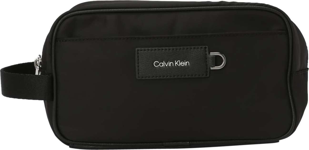 Calvin Klein Toaletní taška černá / bílá