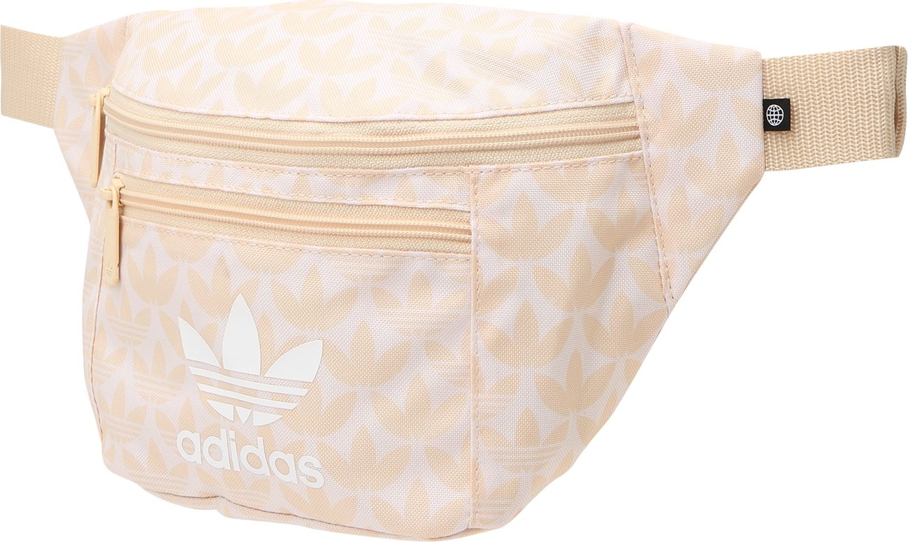 ADIDAS ORIGINALS Ledvinka pastelově oranžová / bílá