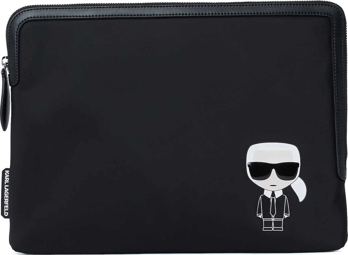 Karl Lagerfeld Taška na notebook béžová / černá / bílá