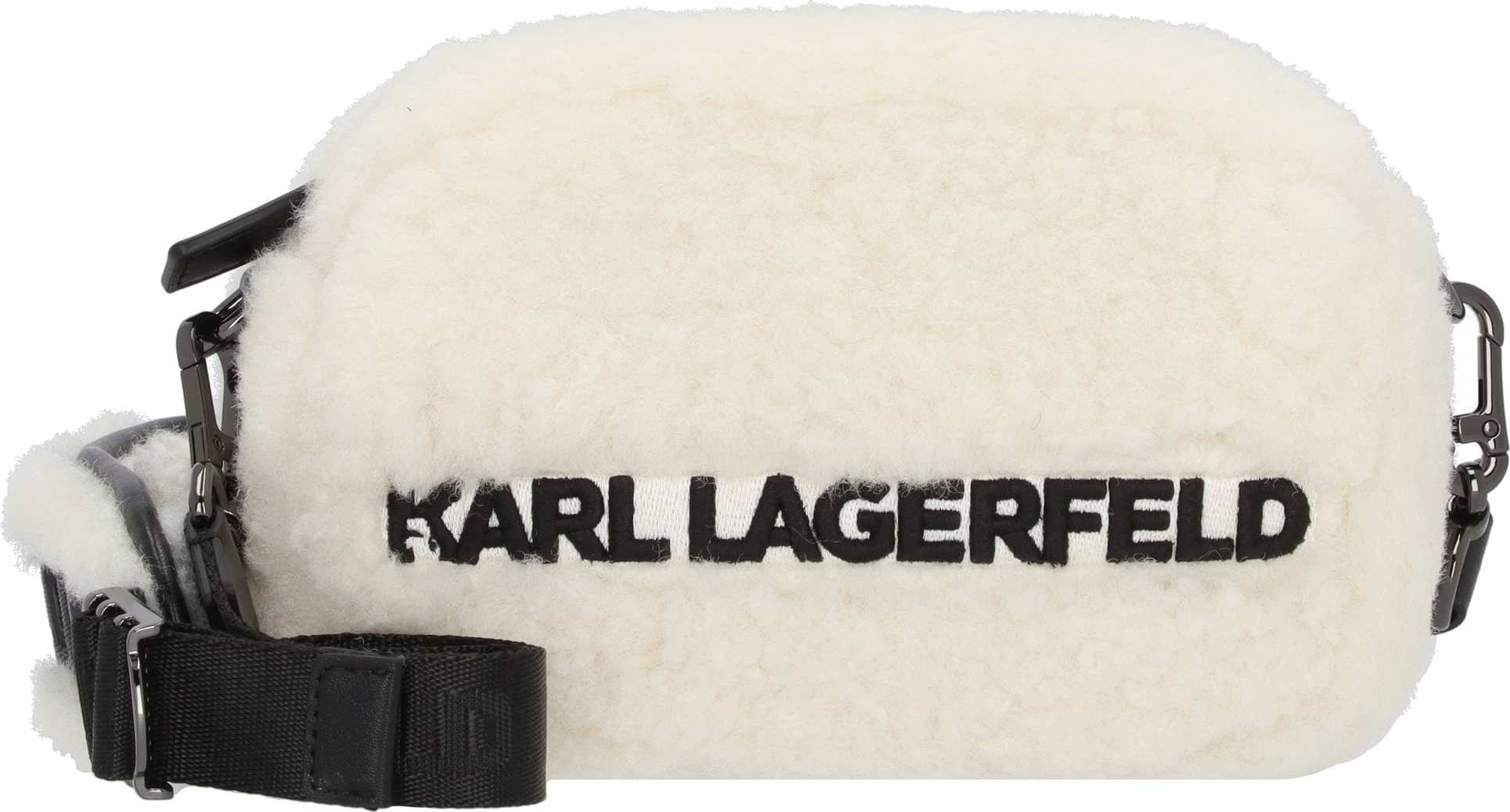 KARL LAGERFELD x CARA DELEVINGNE Taška přes rameno černá / bílá