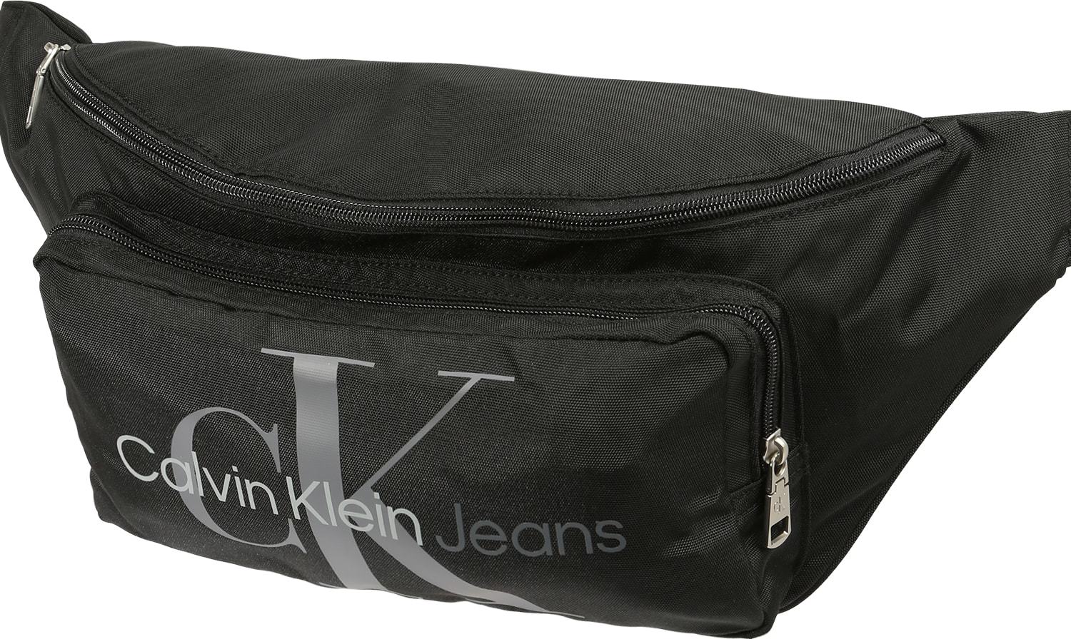 Calvin Klein Jeans Ledvinka šedá / světle šedá / černá