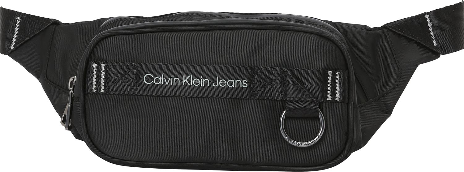 Calvin Klein Jeans Ledvinka 'Urban Explorer' černá / bílá