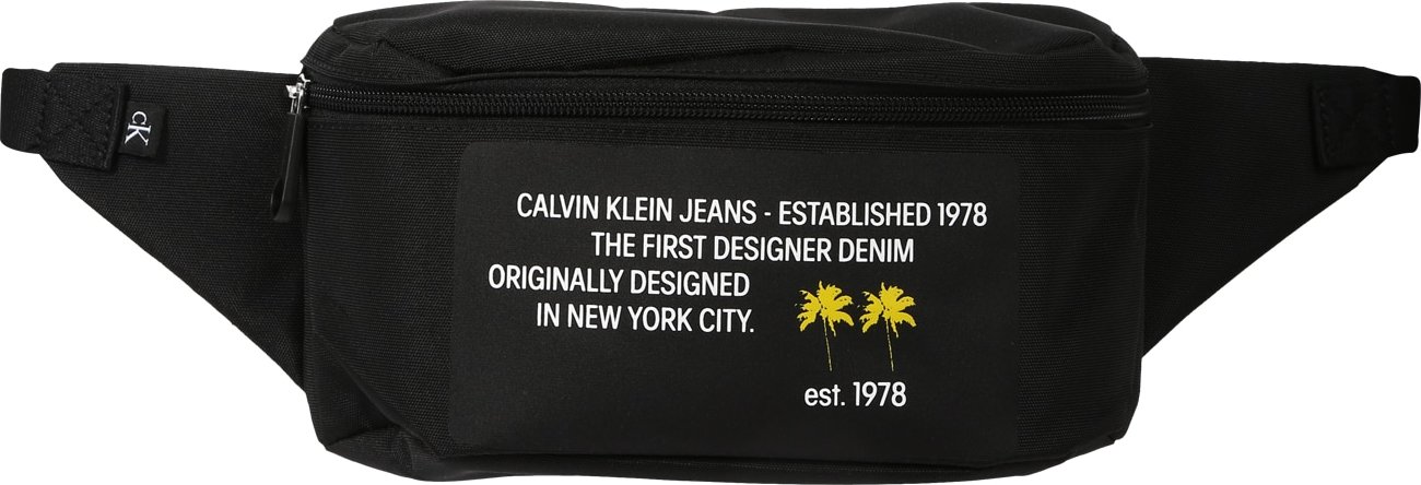 Calvin Klein Jeans Ledvinka žlutá / černá / bílá