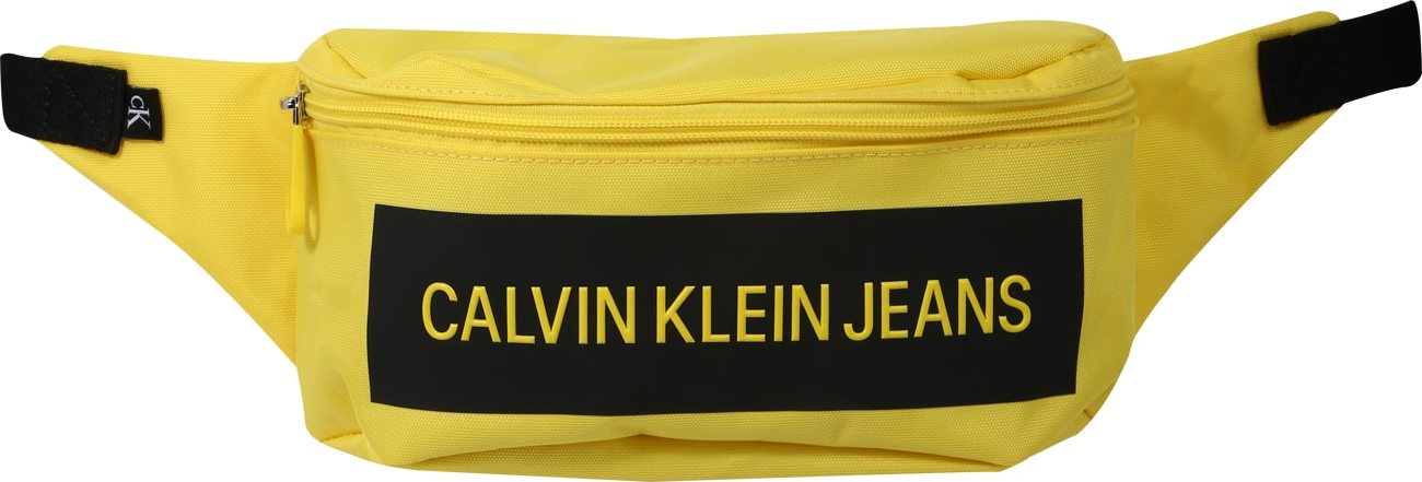 Calvin Klein Jeans Ledvinka žlutá / černá