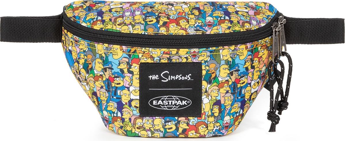 EASTPAK Ledvinka 'Springer Simpson' modrá / žlutá / černá / bílá