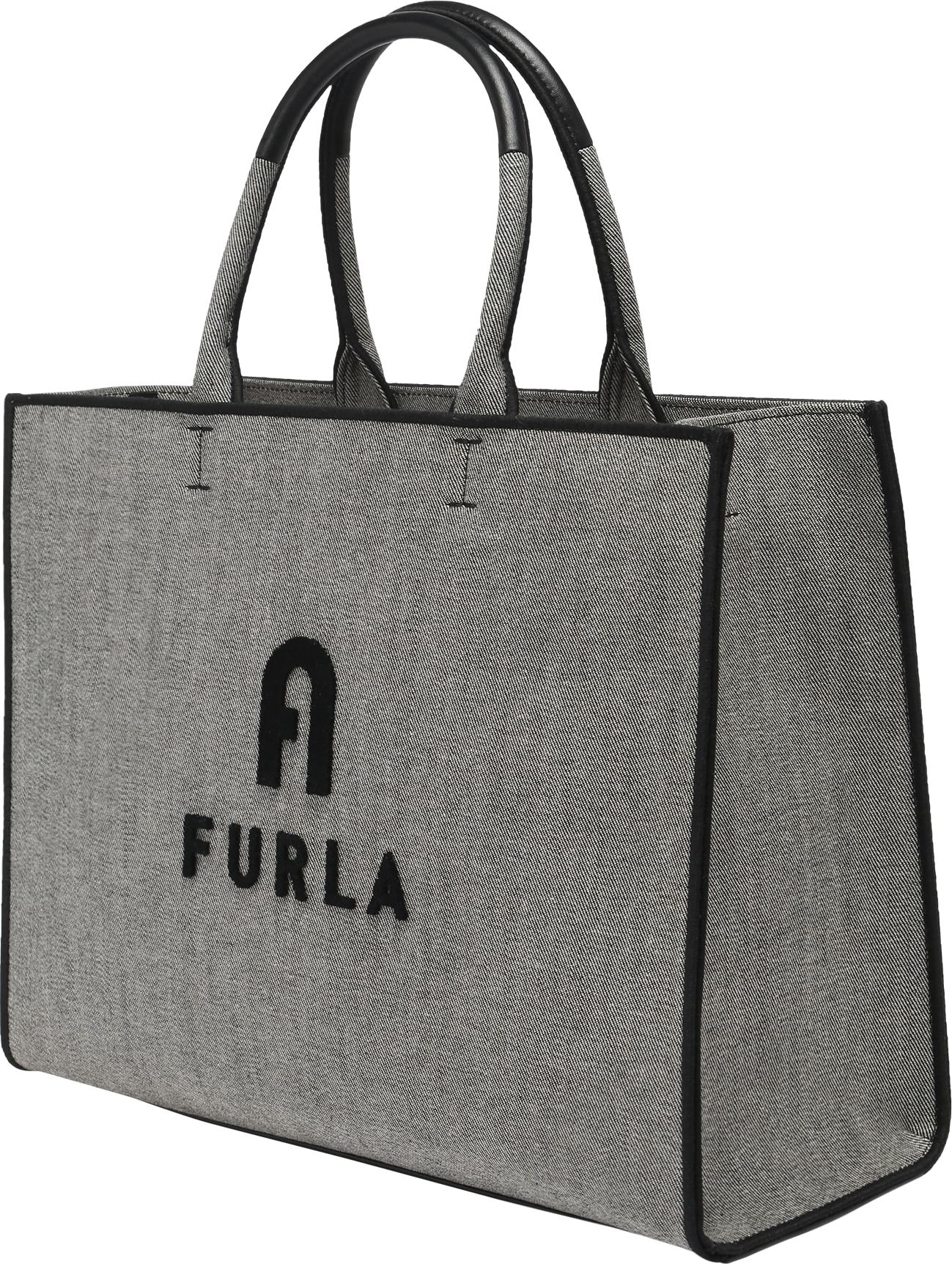 FURLA Nákupní taška 'Opportunity' šedý melír / černá