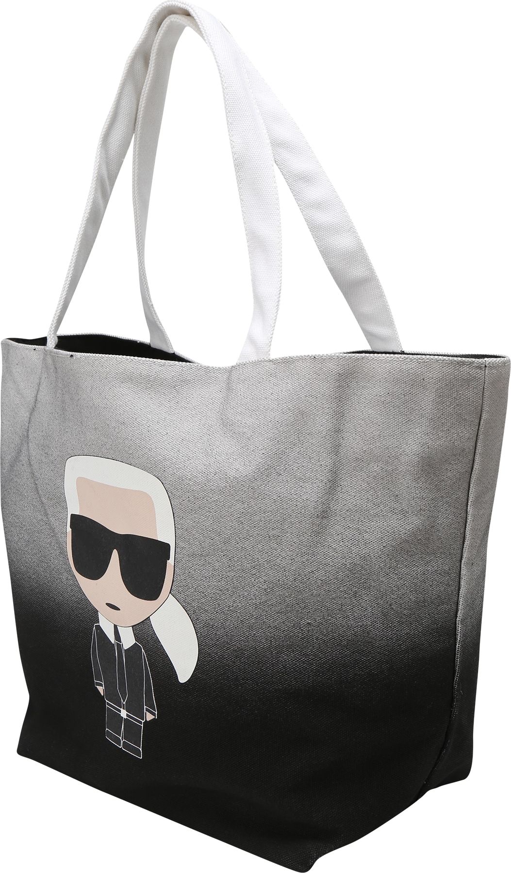Karl Lagerfeld Nákupní taška 'Ikonik' tělová / šedá / černá / bílá