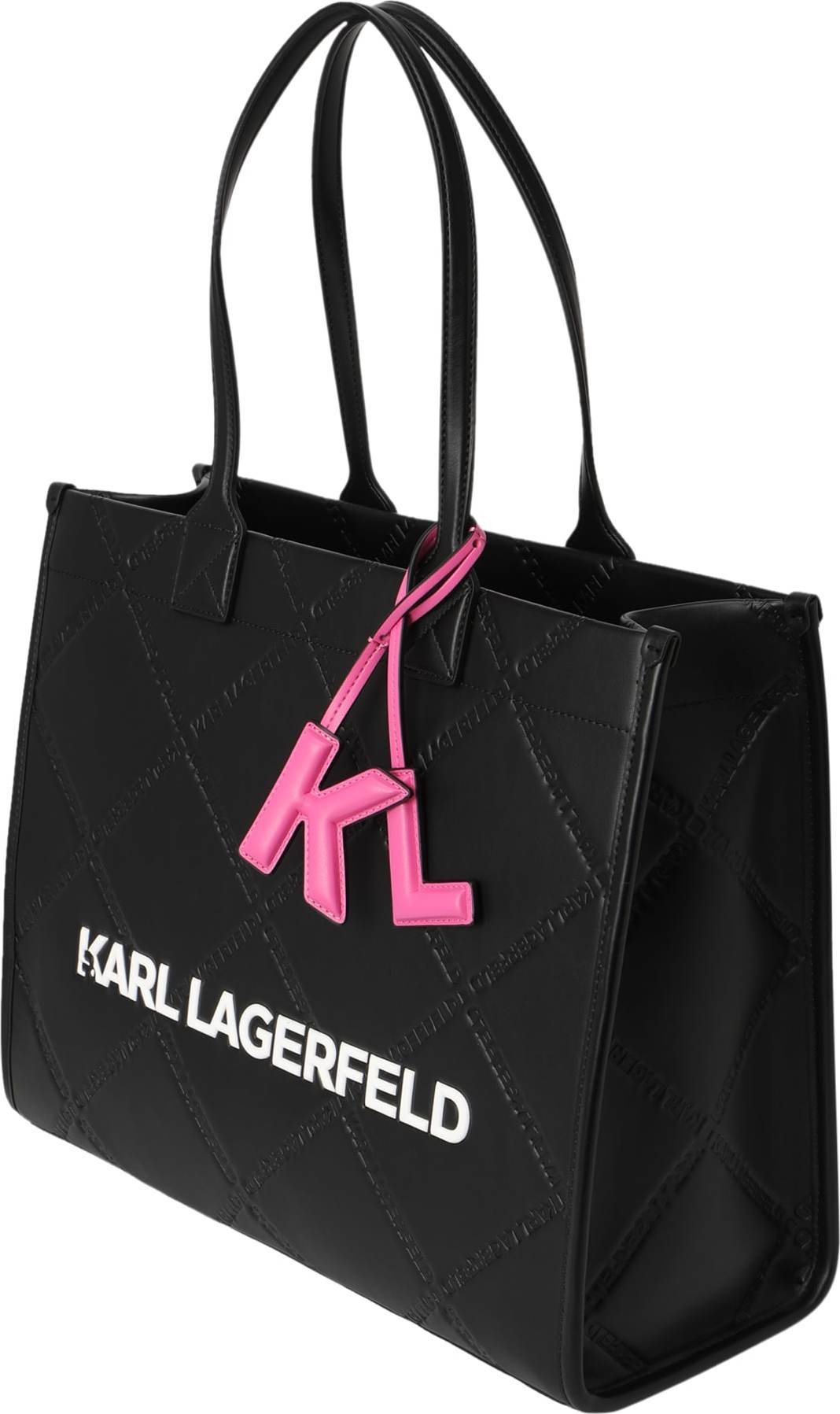 Karl Lagerfeld Nákupní taška pink / černá / bílá