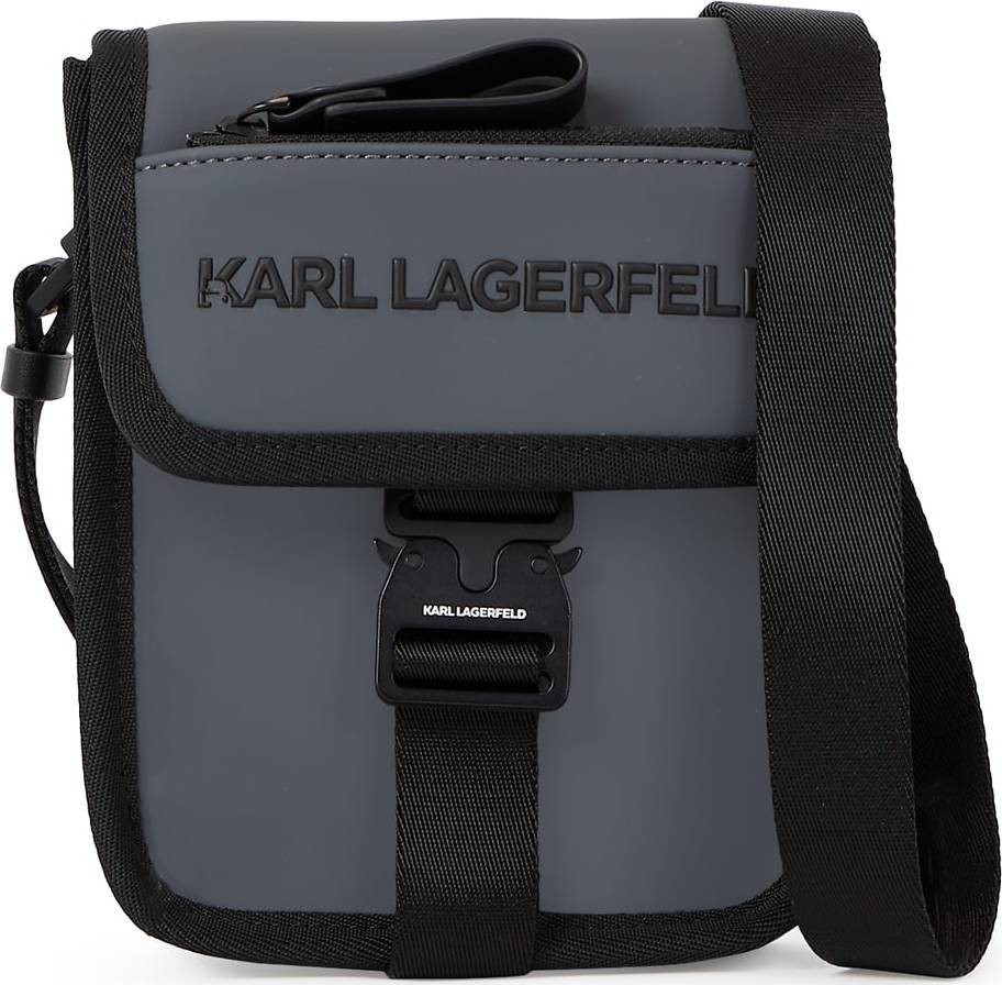 Karl Lagerfeld Taška přes rameno šedá / černá