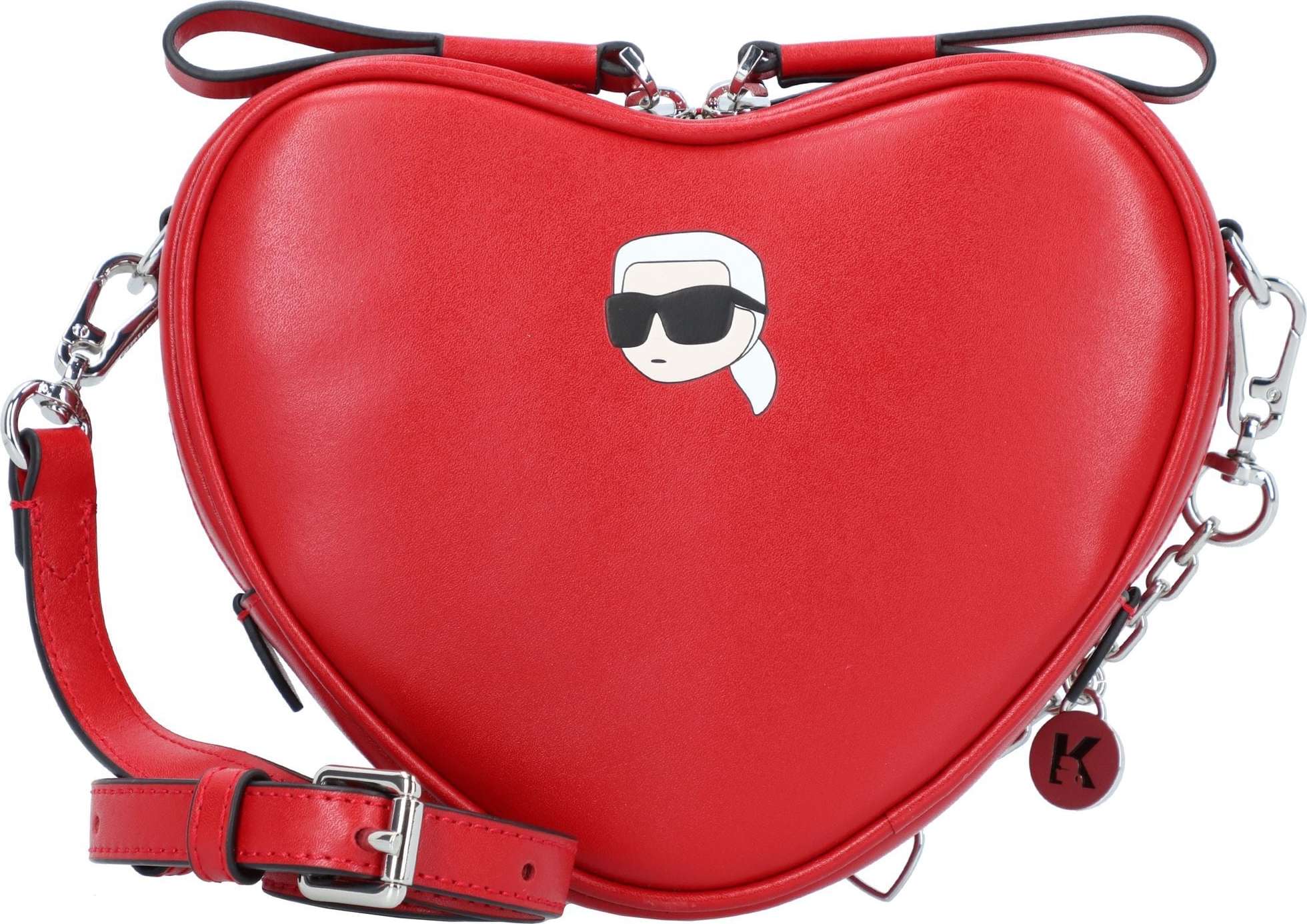 Karl Lagerfeld Taška přes rameno 'Valentine' červená / černá / bílá