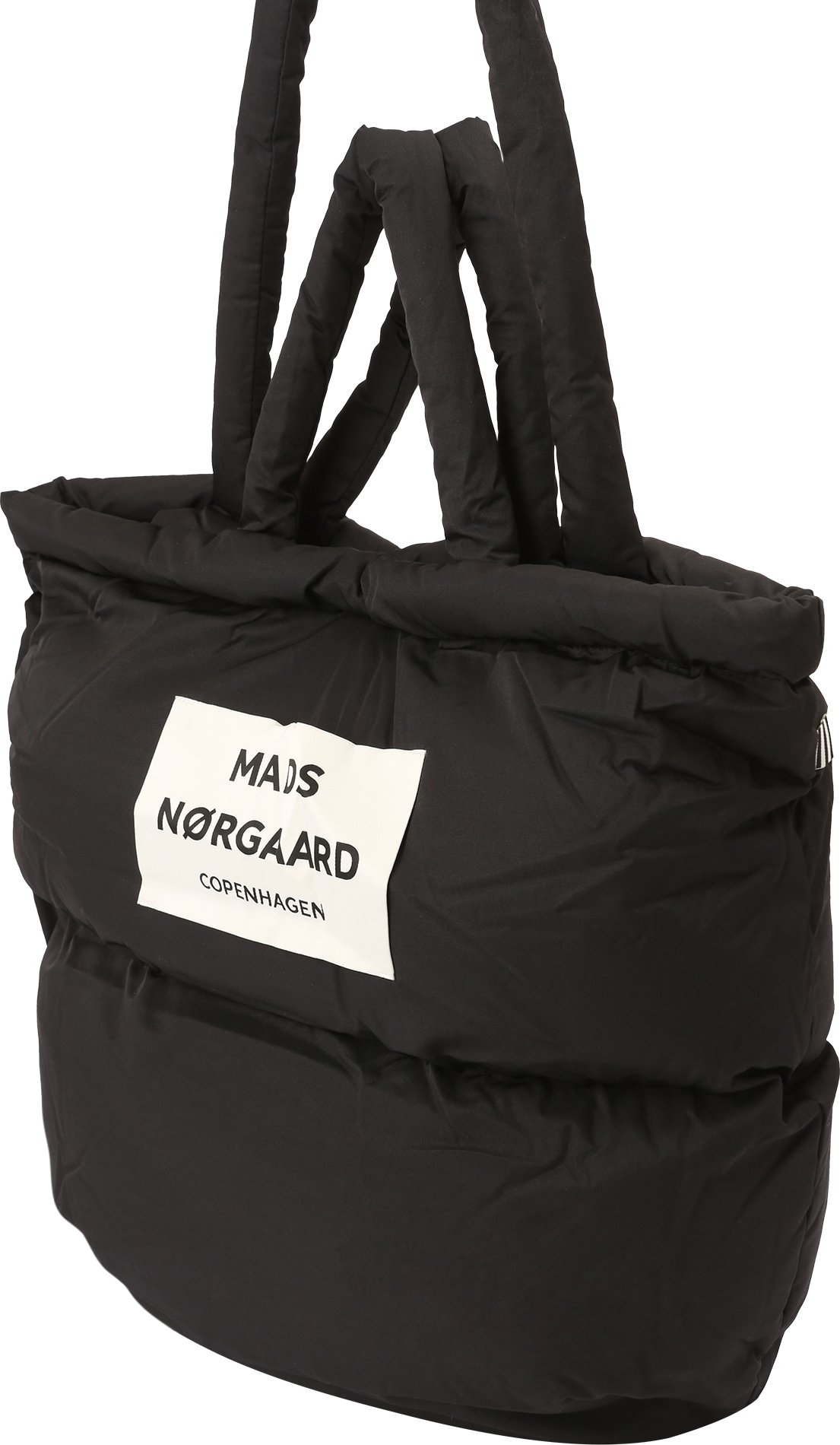 MADS NORGAARD COPENHAGEN Nákupní taška 'Duvet Dream' krémová / černá