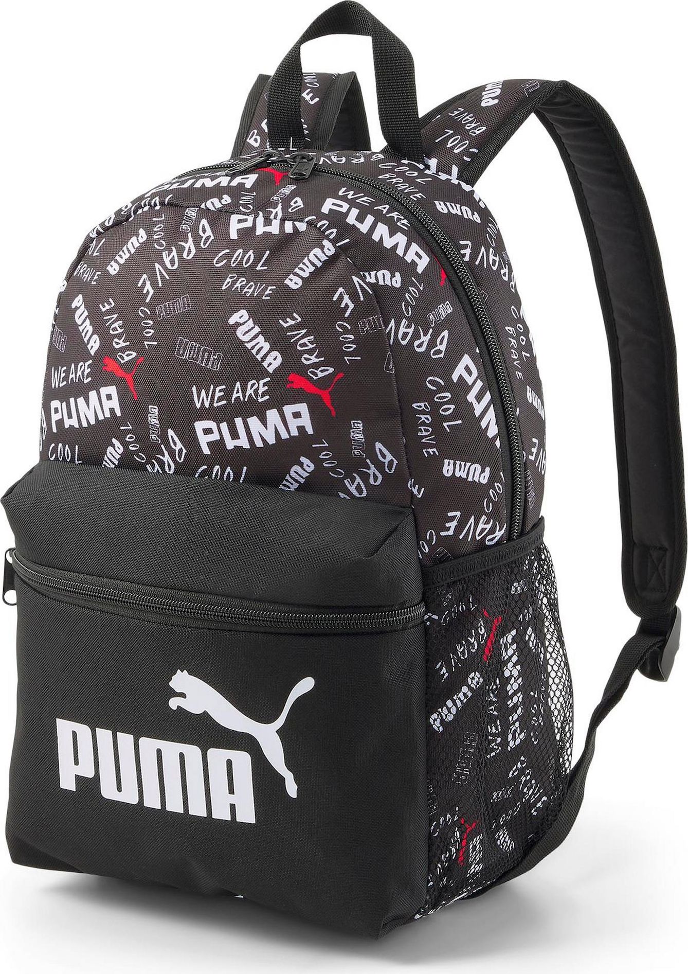 PUMA Batoh 'Phase' červená / černá / bílá