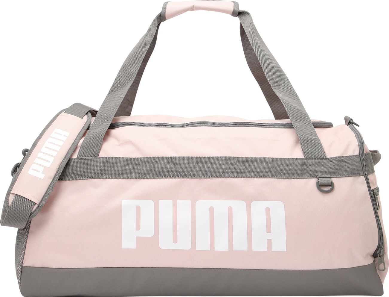 PUMA Sportovní taška 'Challenger' grafitová / meruňková / bílá