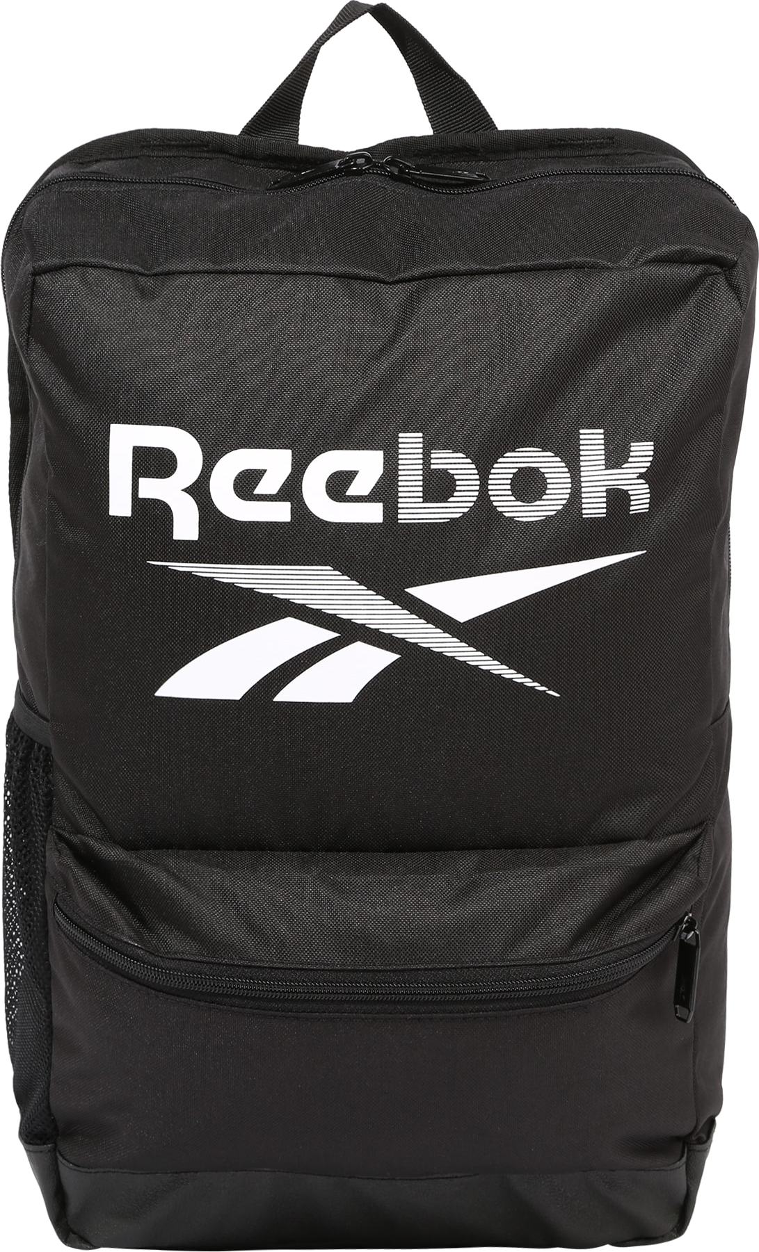 Reebok Sport Sportovní batoh černá / bílá