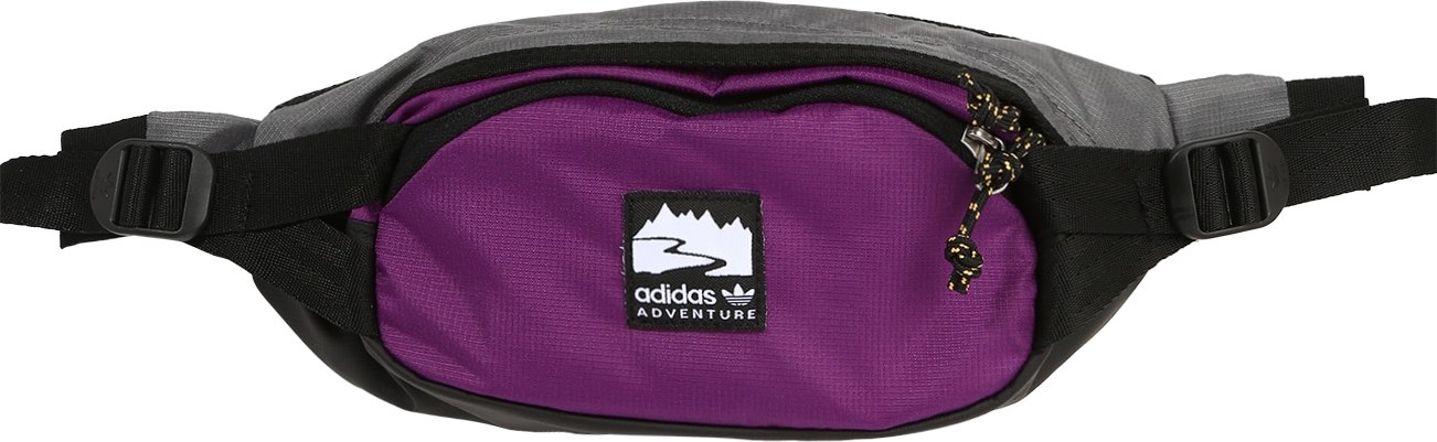 ADIDAS ORIGINALS Ledvinka tmavě šedá / fialová / černá