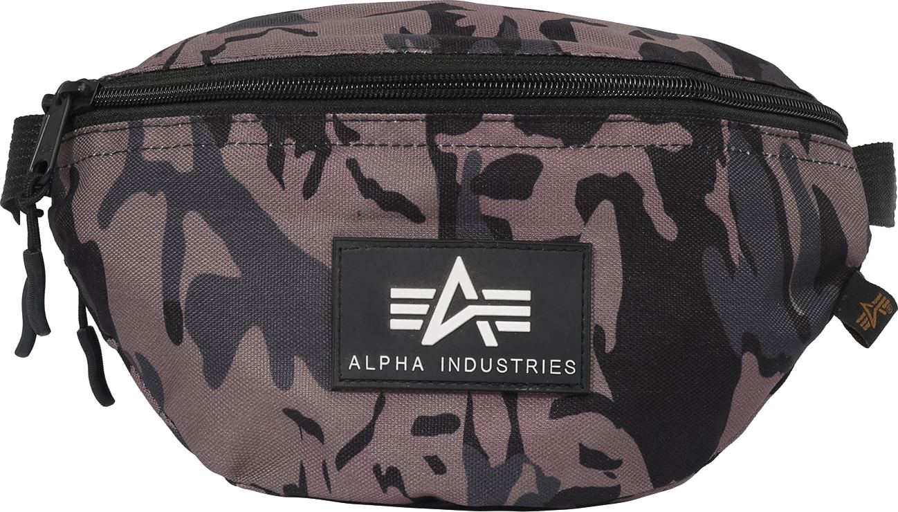 ALPHA INDUSTRIES Ledvinka chladná modrá / šedobéžová / černá