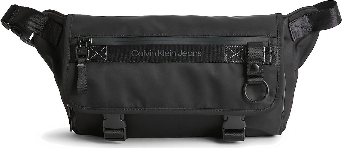 Calvin Klein Jeans Ledvinka černá / bílá