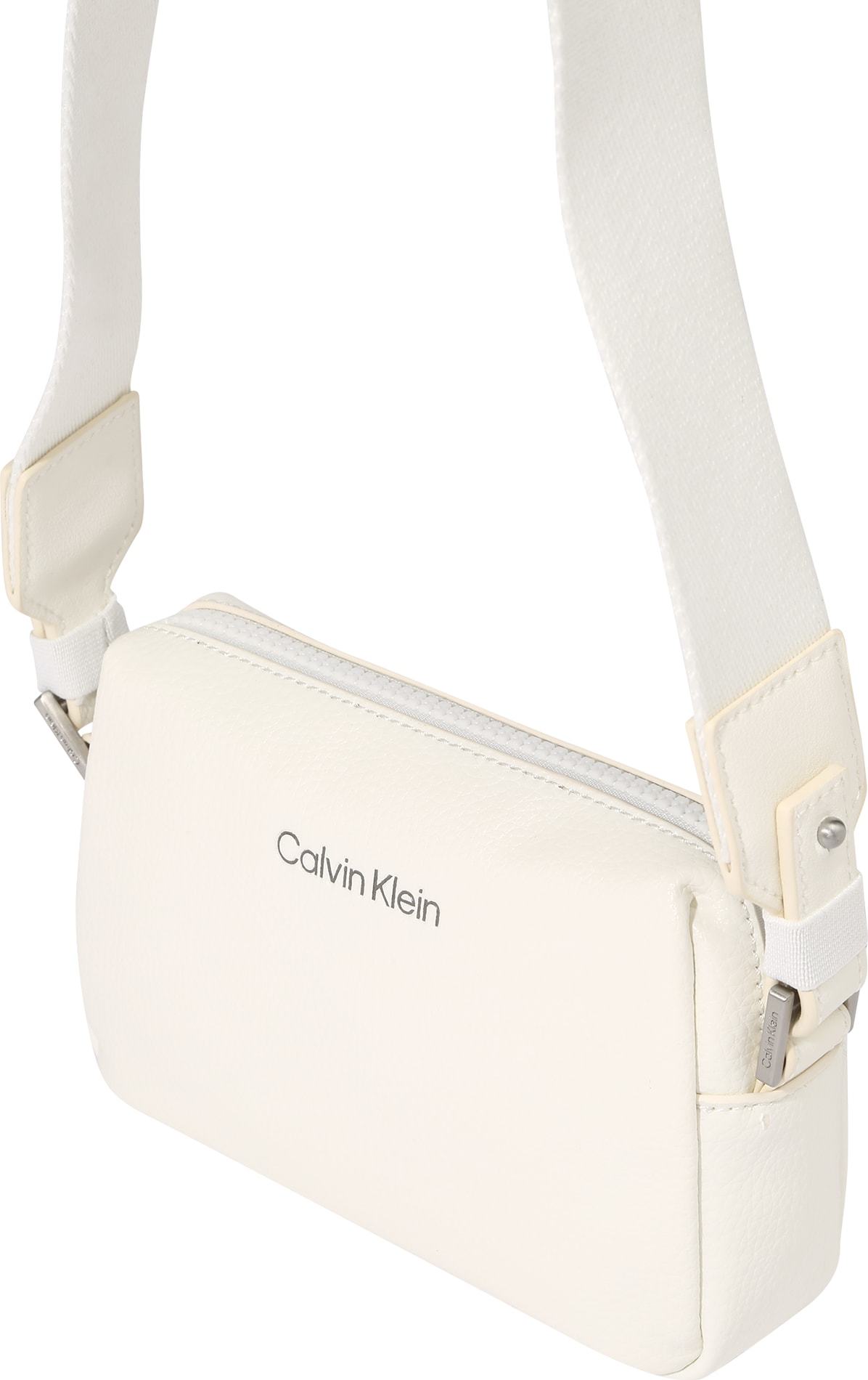 Calvin Klein Taška přes rameno černá / bílá