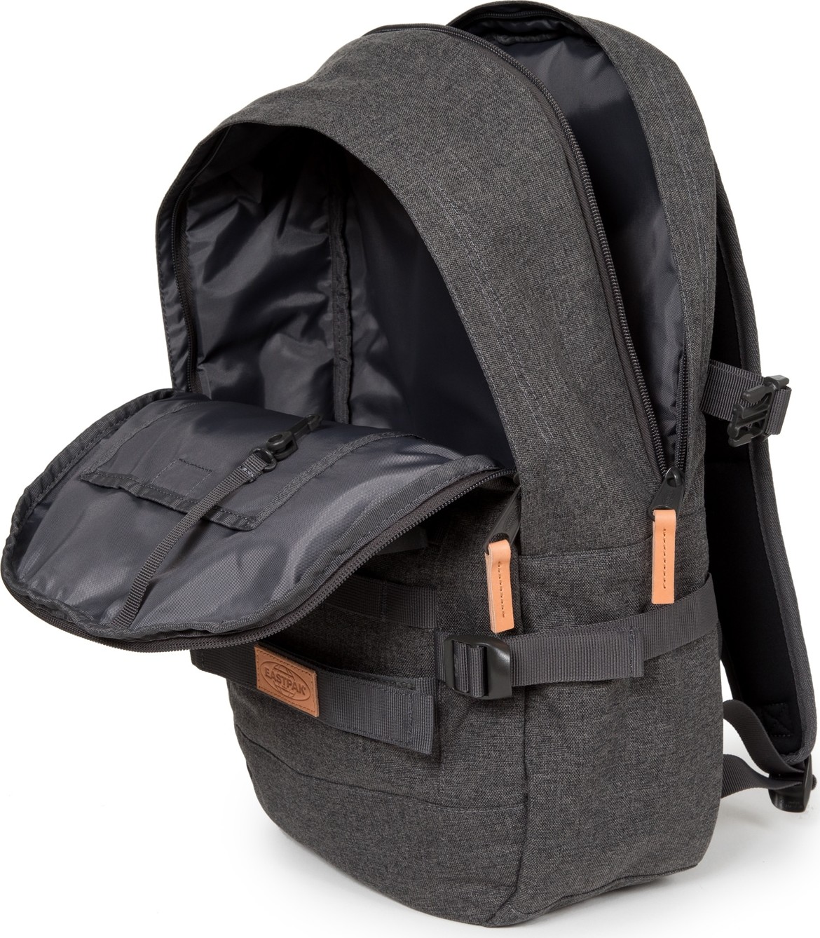 EASTPAK Batoh 'FLOID' světle hnědá / tmavě šedá