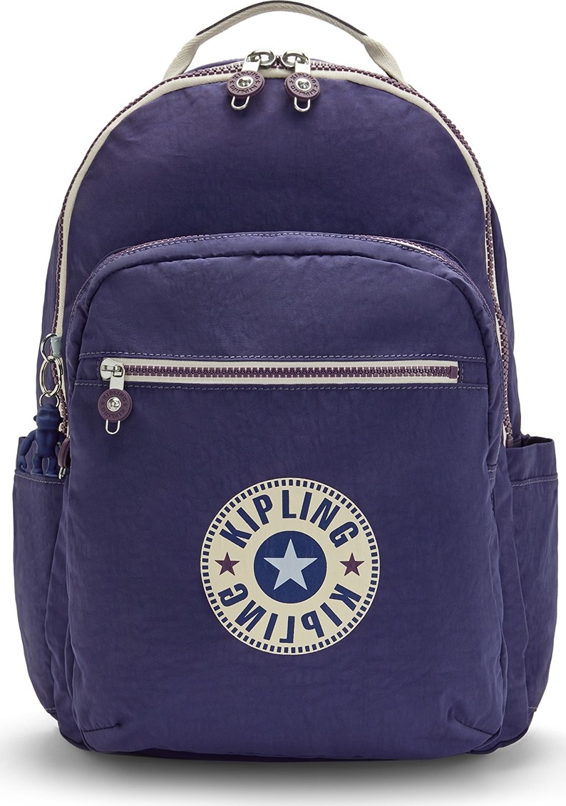 KIPLING Batoh 'Seoul' indigo / bílá