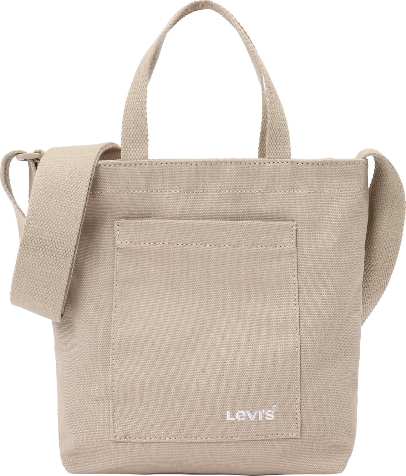 LEVI'S Nákupní taška béžová / bílá