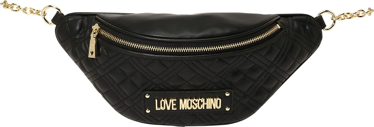 Love Moschino Ledvinka zlatá / černá