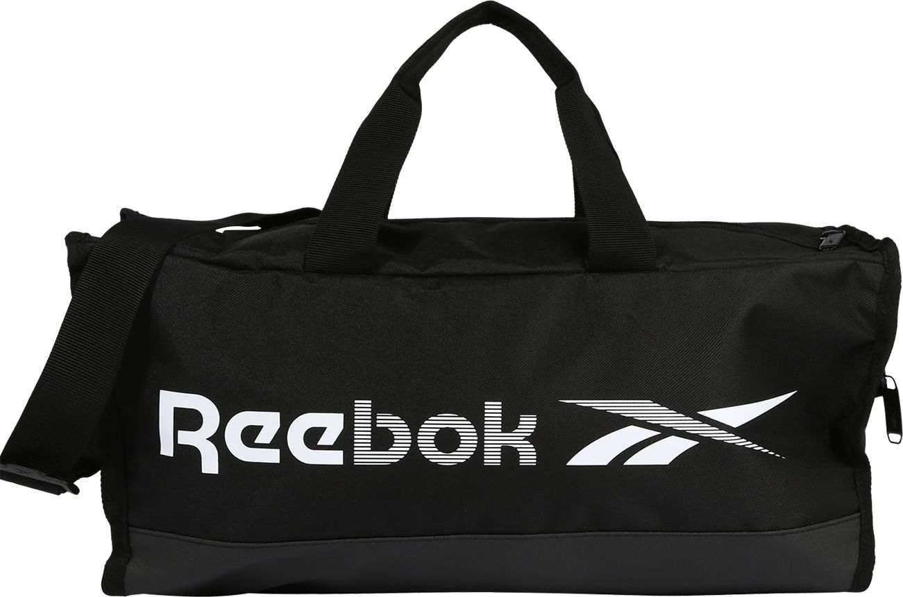 Reebok Sport Sportovní taška černá / bílá