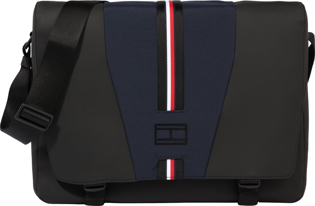 TOMMY HILFIGER Messenger námořnická modř / noční modrá / červená / bílá