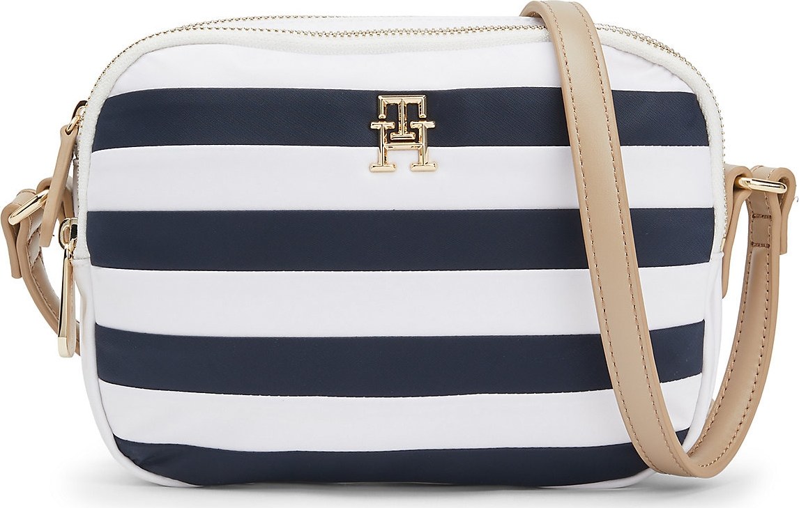 TOMMY HILFIGER Taška přes rameno 'Breton' modrá / zlatá / bílá