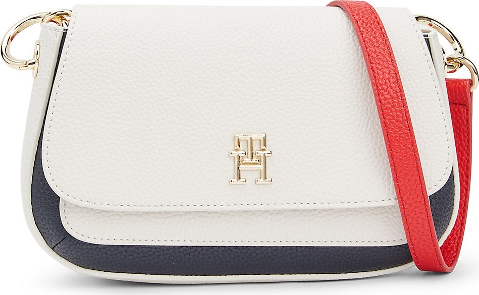 TOMMY HILFIGER Taška přes rameno modrá / zlatá / červená / bílá