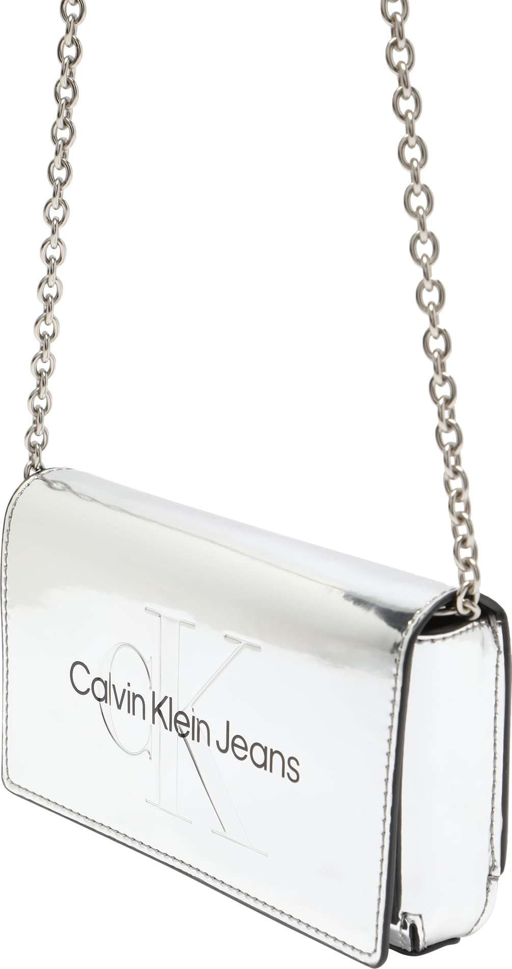 Calvin Klein Jeans Psaníčko černá / stříbrná