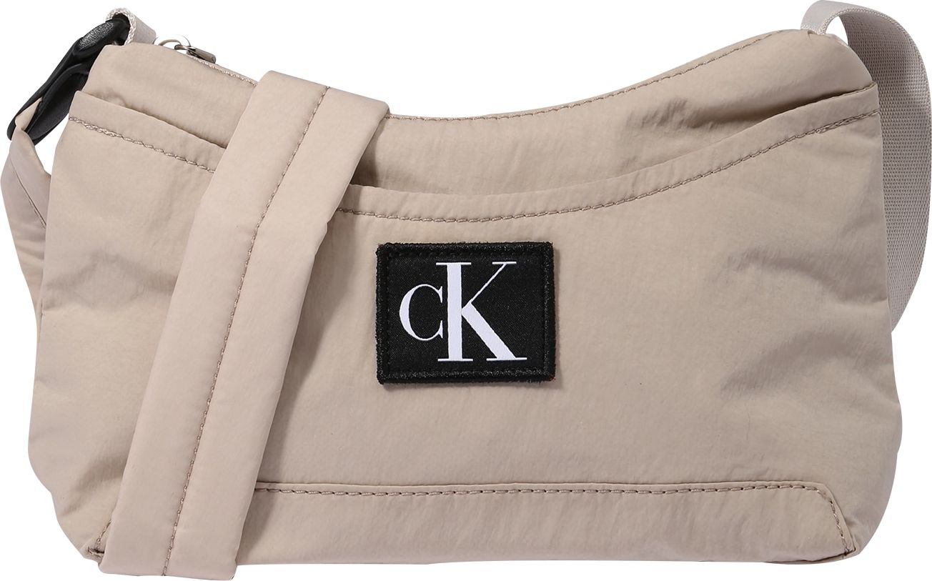 Calvin Klein Jeans Taška přes rameno béžová / černá