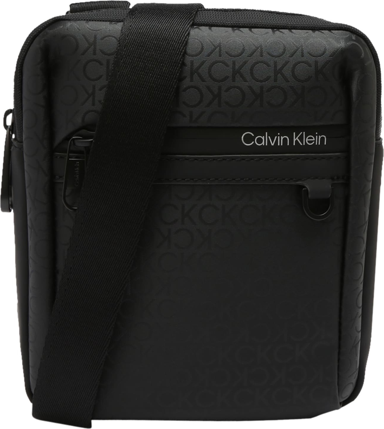 Calvin Klein Taška přes rameno černá / bílá