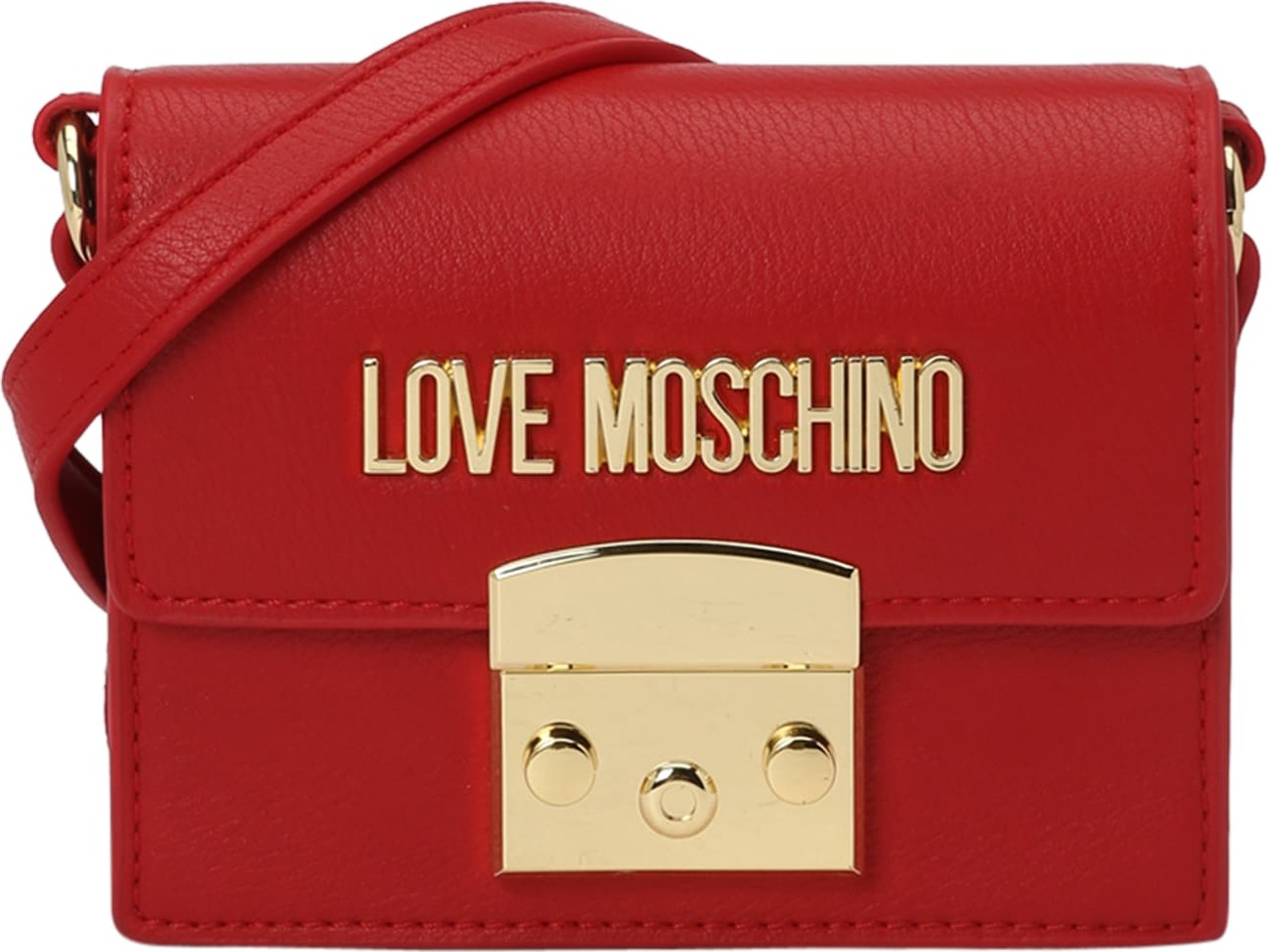 Love Moschino Taška přes rameno 'LUCILLE' zlatá / červená