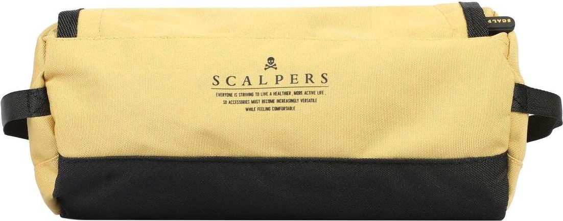 Scalpers Toaletní taška 'Thomas' světle žlutá / černá