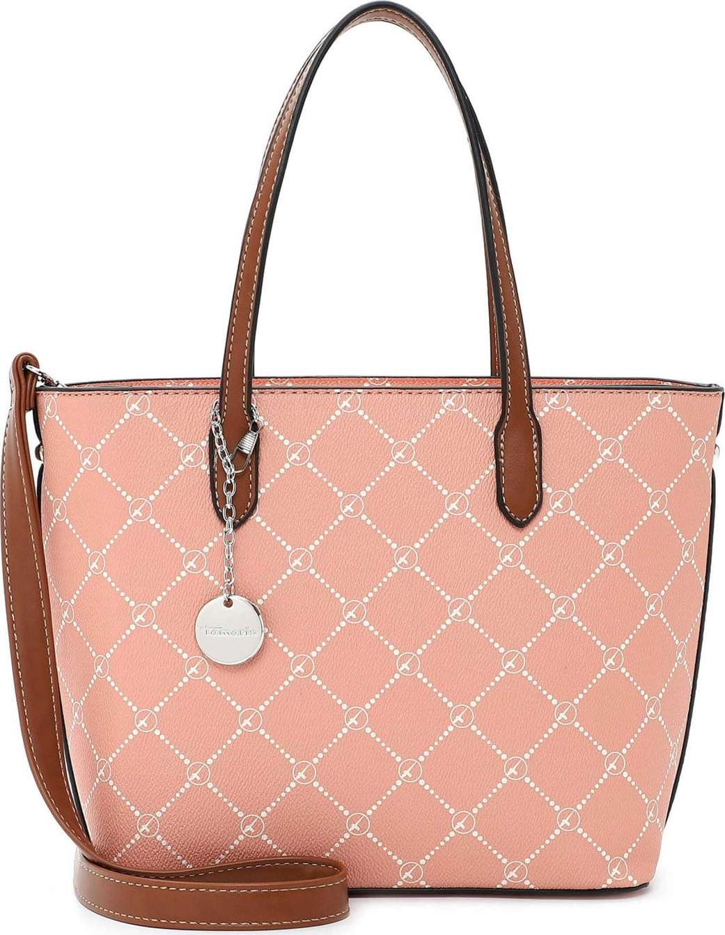 TAMARIS Nákupní taška 'Anastasia' pink / černá / bílá