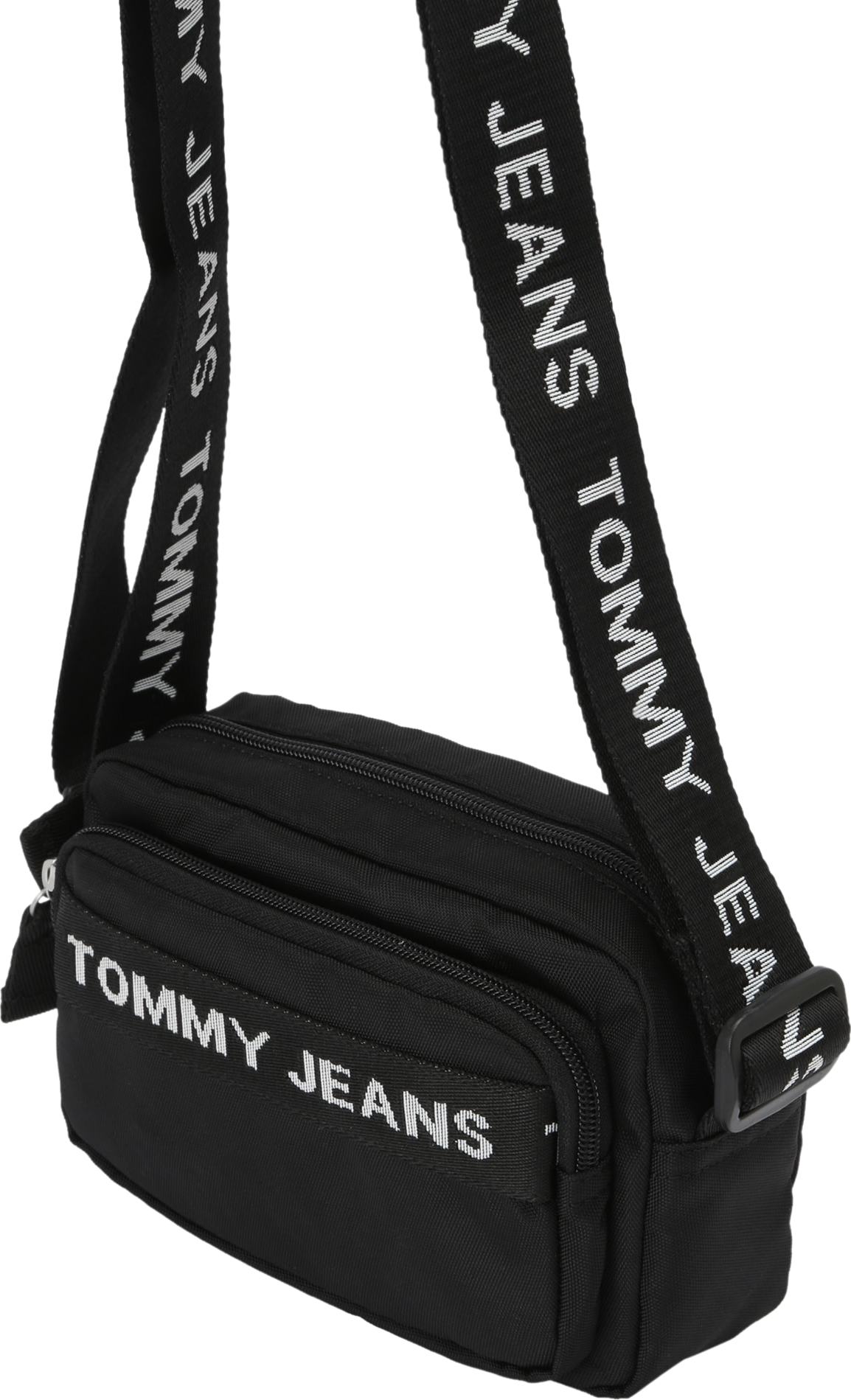 Tommy Jeans Taška přes rameno černá / offwhite