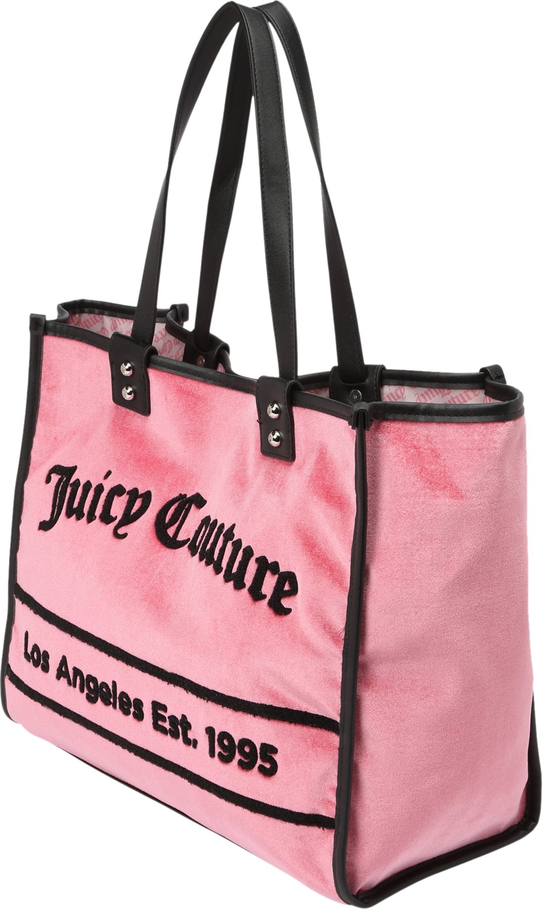 Juicy Couture Nákupní taška 'Rosmarie' růžová / černá