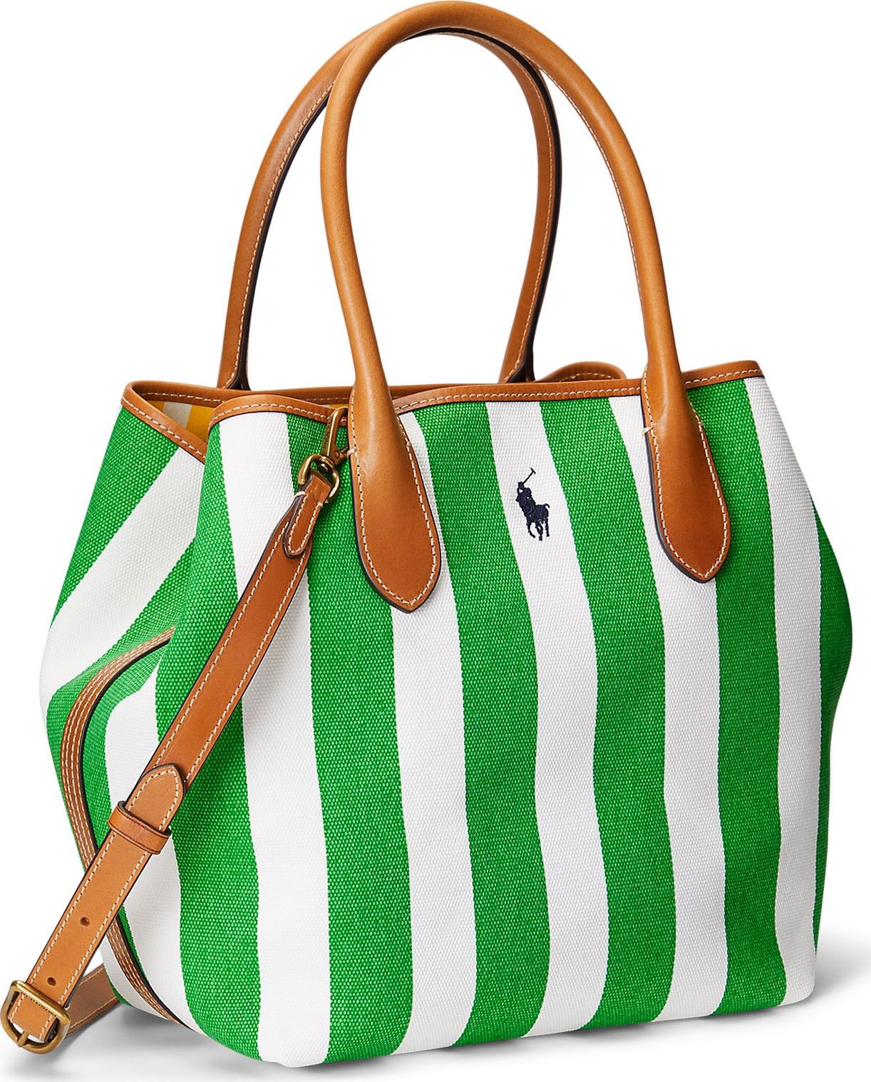 Polo Ralph Lauren Nákupní taška zelená / bílá