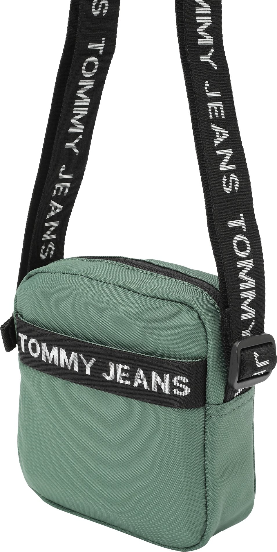 Tommy Jeans Taška přes rameno zelená / černá / bílá