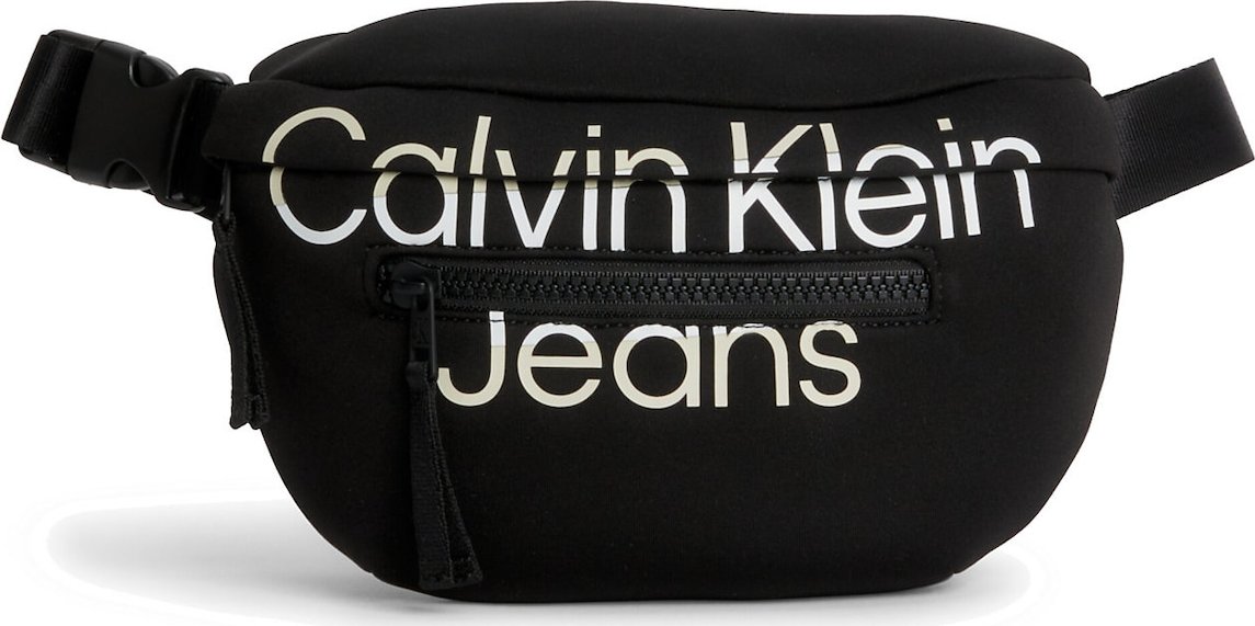 Calvin Klein Jeans Taška černá / bílá