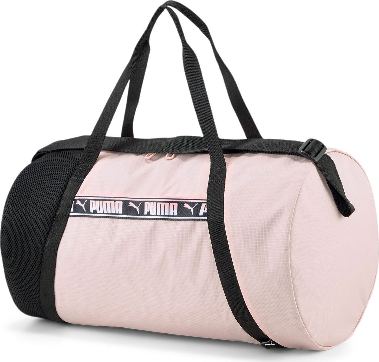 PUMA Sportovní taška pastelově růžová / černá