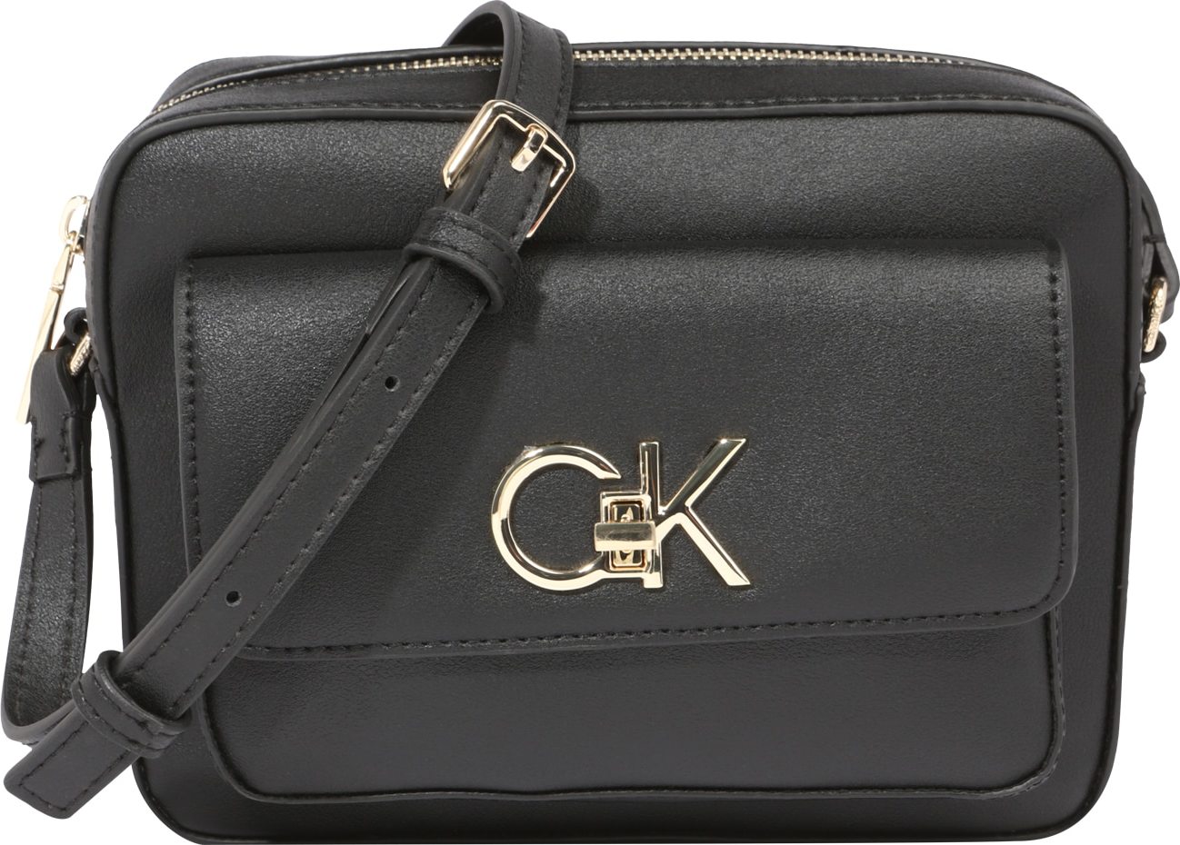 Calvin Klein Taška přes rameno zlatá / černá