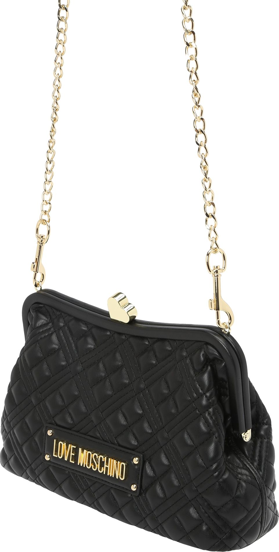 Love Moschino Taška přes rameno 'QUILTED' zlatá / černá