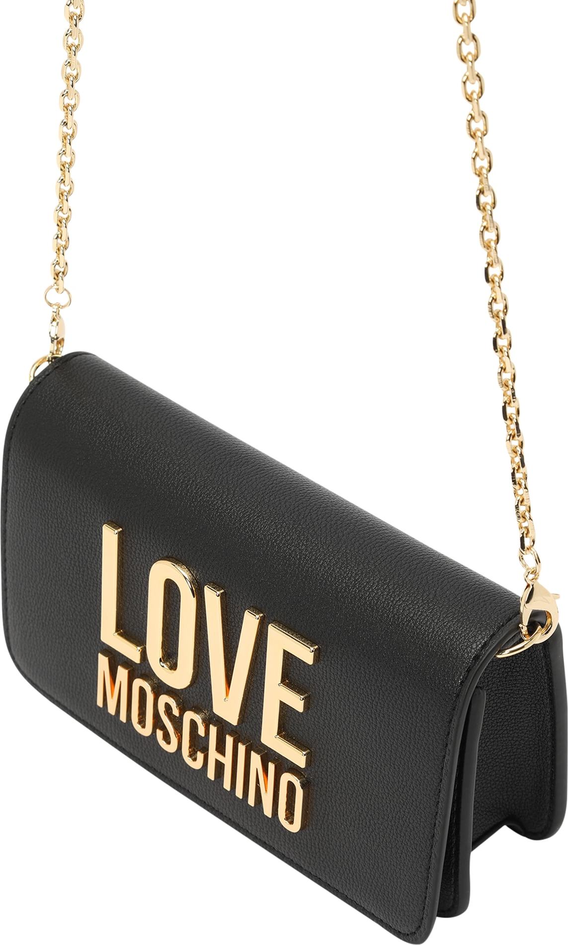 Love Moschino Taška přes rameno zlatá / černá